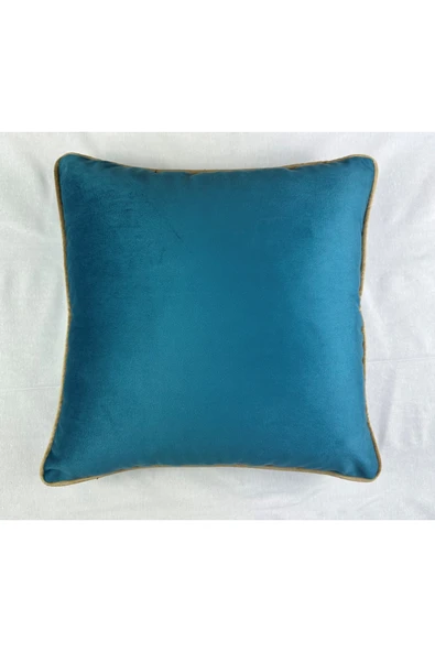 HHKARTS Kadife Biyeli Kırlent Kılıfı 40x40 ürün görseli