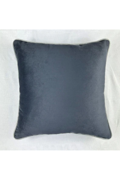 HHKARTS Kadife Biyeli Kırlent Kılıfı 40x40 ürün görseli