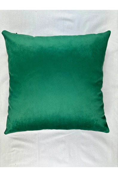 HHKARTS Fermuarlı Kadife Kırlent Kılıfı 40x40 - Resim 4