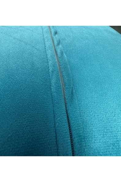 HHKARTS Kadife Biyeli Kırlent Kılıfı 40x40 - Resim 5