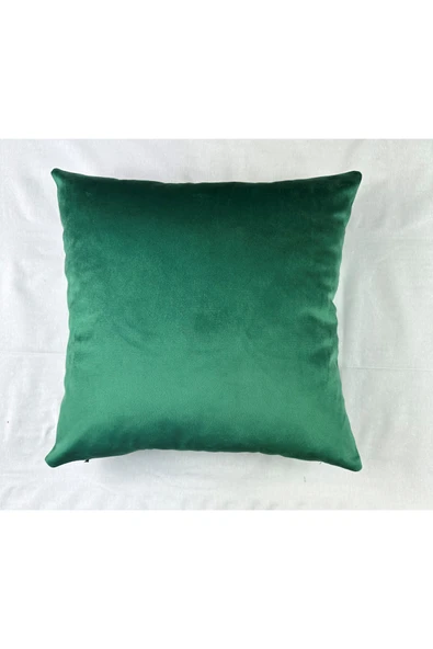 HHKARTS Fermuarlı Kadife Kırlent Kılıfı 40x40 - Resim 5