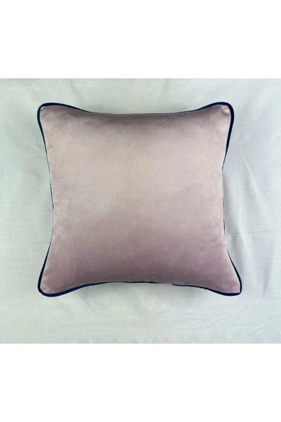HHKARTS Kadife Biyeli Kırlent Kılıfı 40x40 - Resim 2