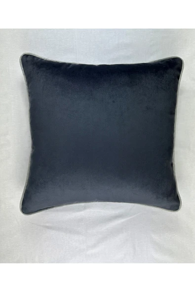 HHKARTS Kadife Biyeli Kırlent Kılıfı 40x40 - Resim 2