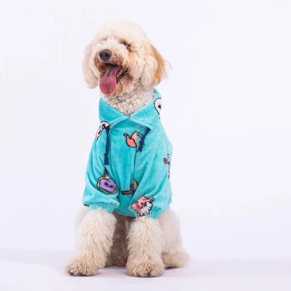 Pawstar Animalium Orta-Büyük Irk Köpek Peluş Sweatshirt - 2