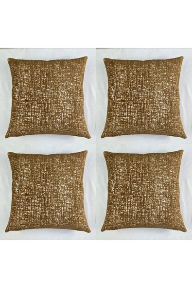 HHKARTS Dekoratif Şönil Kırlent Kılıfı 4'lü 40x40 - 1