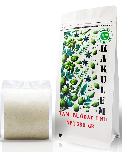 KAKULEM SERTİFİKALI Tam Buğday Unu 250 GR Özü Yüksek Ata Tohum