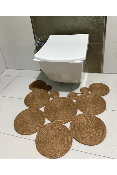 HHKARTS Jüt Klozet Önü Paspas Kahverengi - 3
