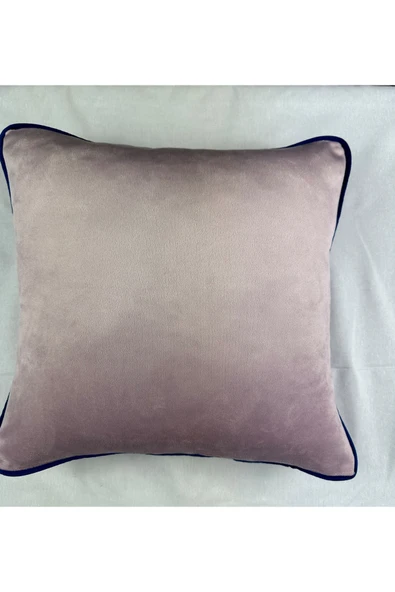 HHKARTS Kadife Biyeli Kırlent Kılıfı 40x40 - Resim 3