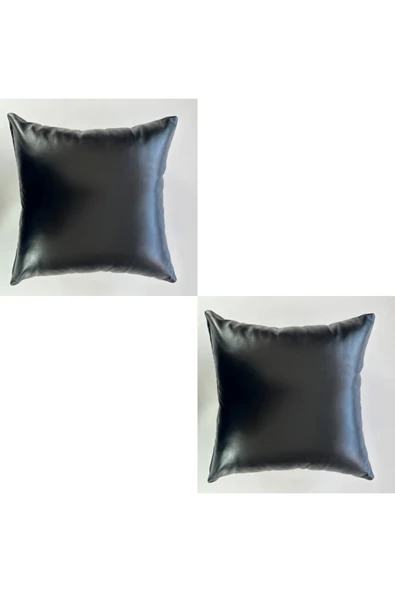 HHKARTS Çift Taraflı Gerçek Deri Yastık Kılıfı 40x40 2'li ürün görseli