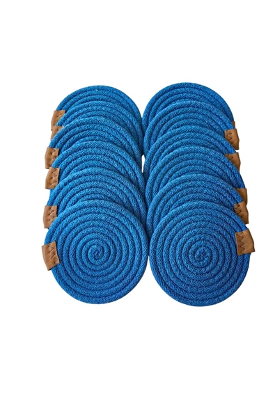 HHKARTS Jüt Bardak Kupa Altlığı Mavi 13cm 12li - 1