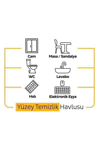 Sleepy Easy Clean Arap Sabunu Katkılı Yüzey Temizlik Havlusu&Mendili 100 Yaprak - 5