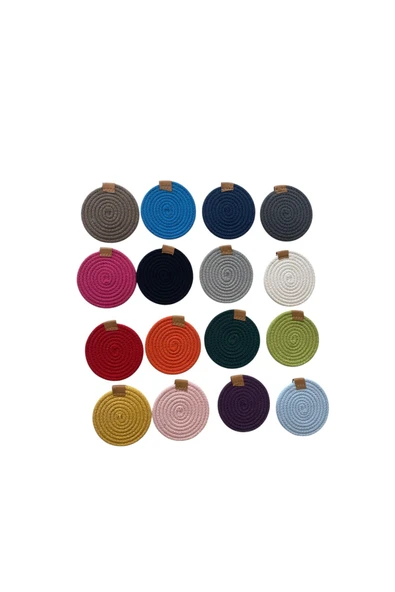 HHKARTS Jüt Bardak Kupa Altlığı Sepya 13cm 12li - Resim 6