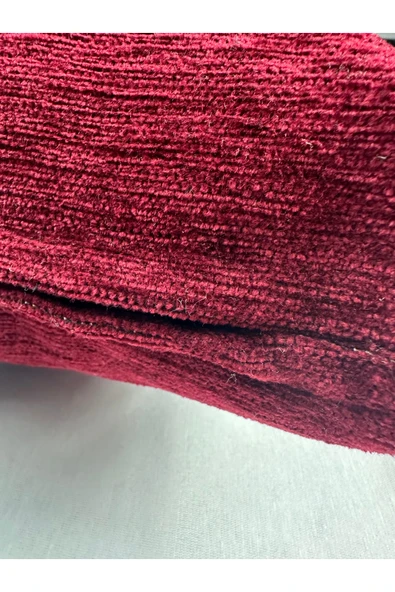 HHKARTS Kırmızı Şönil Düz Kırlent Kılıfı 40x40 - Resim 5