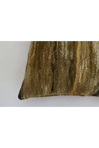 oushak Etnik Desenli Dekoratif Yastık Kılıfı 4'lü Çift Taraflı Şönil Dokuma Gizli Fermuarlı Kırlent Kılıfı - Resim 3