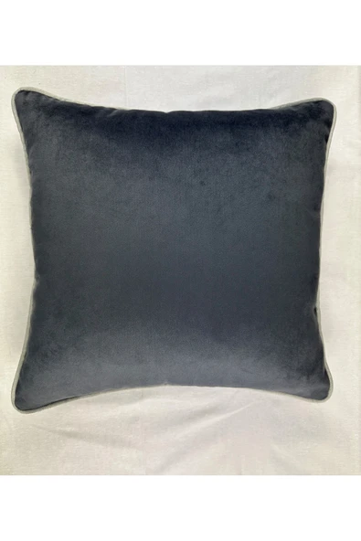 HHKARTS Kadife Biyeli Kırlent Kılıfı 40x40 - Resim 4