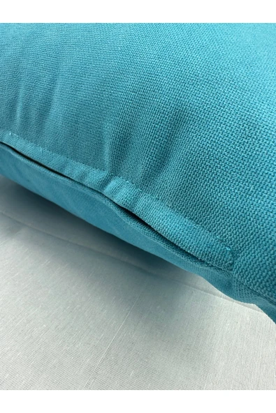 HHKARTS Çiçek Desenli Nakışlı Kırlent Kılıfı Fermuarlı 4'lü 40x40 - Resim 5