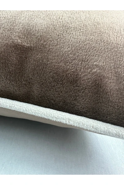 HHKARTS Kadife Biyeli Kırlent Kılıfı 40x40 - Resim 8