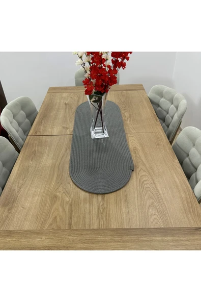 HHKARTS Jüt Ip Runner Gri - Resim 3