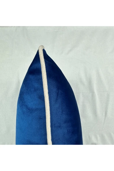 HHKARTS Kadife Biyeli Kırlent Kılıfı 40x40 - Resim 3