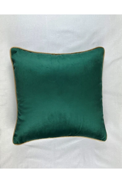 HHKARTS Kadife Biyeli Kırlent Kılıfı 40x40 - Resim 2