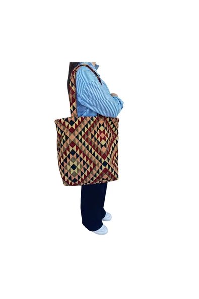 HHKARTS Etnik Desen Omuz Çantası - 4
