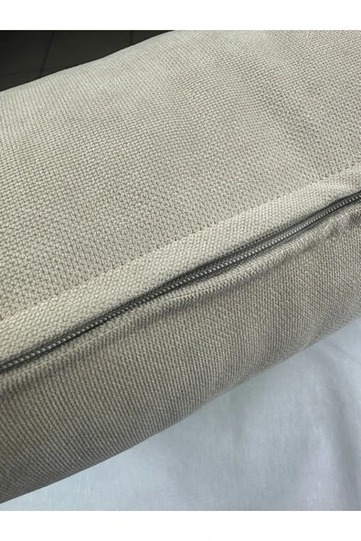 HHKARTS Krem Renk Çiçek Desenli Nakışlı Yastık Kılıfı 30X50 | Kırlent Kılıfı Fermuarlı - Resim 7