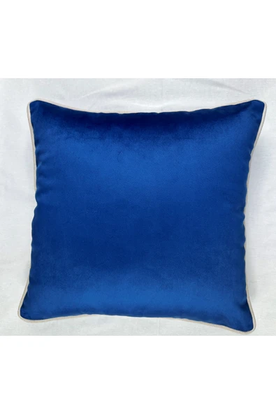 HHKARTS Kadife Biyeli Kırlent Kılıfı 40x40 - Resim 6