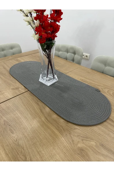 HHKARTS Jüt Ip Runner Gri - Resim 4