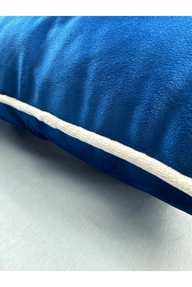 HHKARTS Kadife Biyeli Kırlent Kılıfı 40x40 - Resim 8