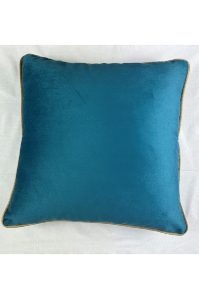 HHKARTS Kadife Biyeli Kırlent Kılıfı 40x40 - Resim 2