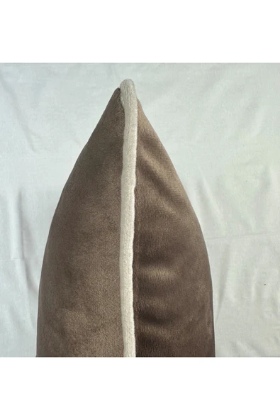 HHKARTS Kadife Biyeli Kırlent Kılıfı 40x40 - Resim 6