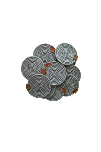 HHKARTS Jüt Bardak Kupa Altlığı Mint 13cm 12li - Resim 4