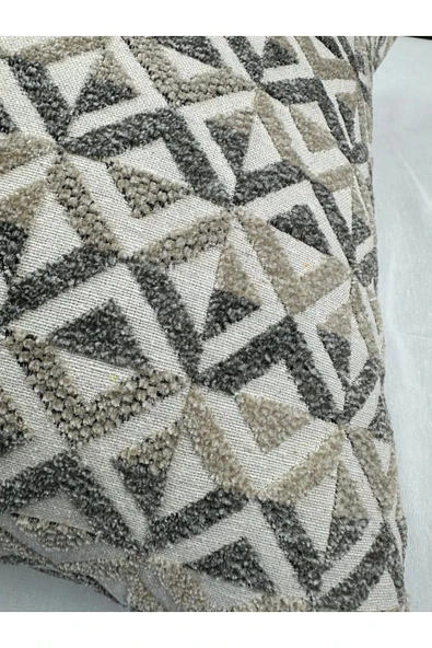 HHKARTS Dekoratif Şönil Kırlent Kılıfı 4'lü 40x40 - 5