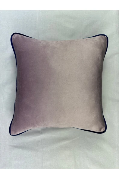 HHKARTS Kadife Biyeli Kırlent Kılıfı 40x40 ürün görseli