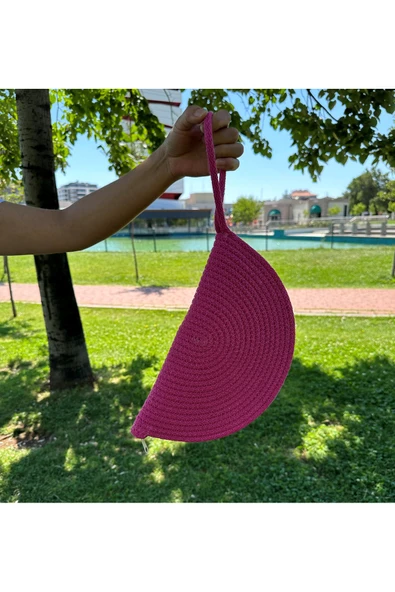 HHKARTS Jüt Midye El Çantası - Resim 2