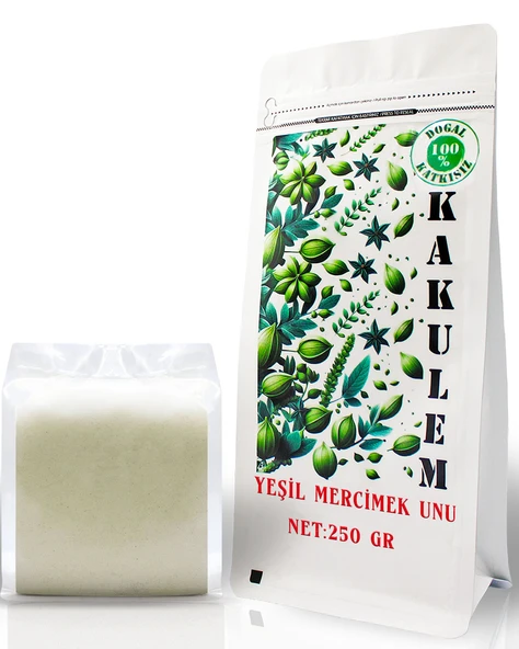 KAKULEM GLUTENSİZ SERTİFİKALI Yeşil Mercimek Unu 250 GR ürün görseli