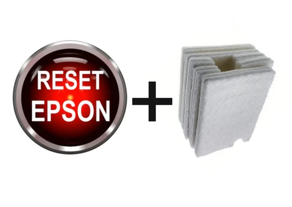 Epson L3110 Yazıcı Için Atık Mürekkep Pedi ve Reset Programı Keçe + Program - 1