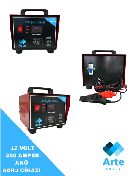 ARTE AKÜ ŞARJ CİHAZI 12 VOLT 250 AMPER - 4