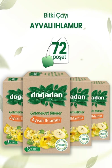 Doğadan Ayvalı Ihlamur Çay 18'li x 4 Adet ürün görseli