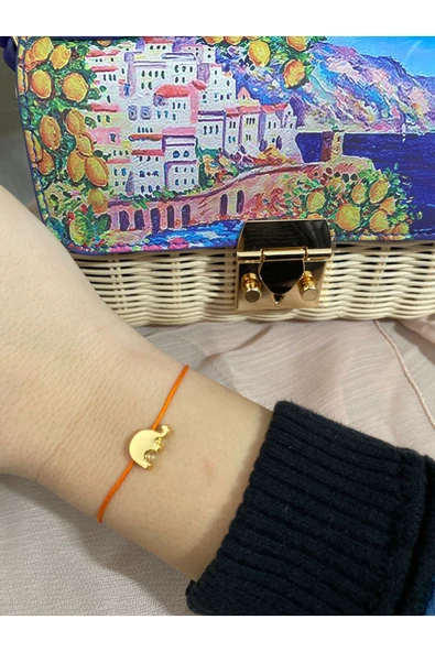 BAE ATOLYE Turuncu Fil Şans Bilekliği ürün görseli