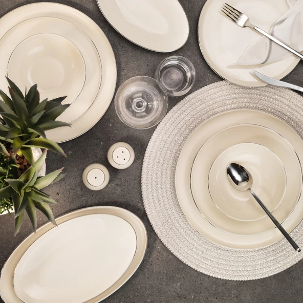 Aryıldız Elif Aria Platin 60 Parça Yemek Takımı ürün görseli 1