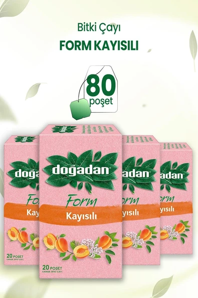 Doğadan Form Çay Kayısılı 20'li x 4 Adet ürün görseli
