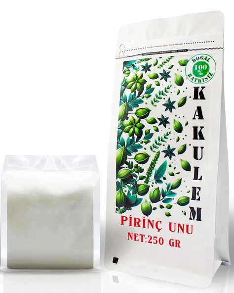 KAKULEM GLUTENSİZ SERTİFİKALI Katkısız Bebek Pirinç Unu 250 GR ürün görseli