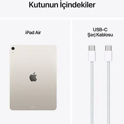 iPad Air M3 Wi-Fi + Cellular 512 GB 11" MCG64TU/A Yıldız Işığı Tablet - 3