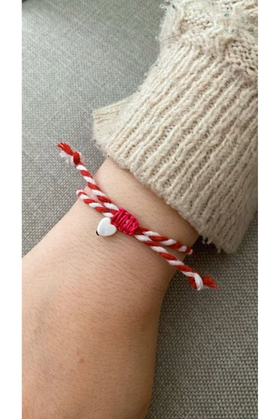 BAE ATOLYE Marteniçka Ip Bileklik - Kalp ürün görseli