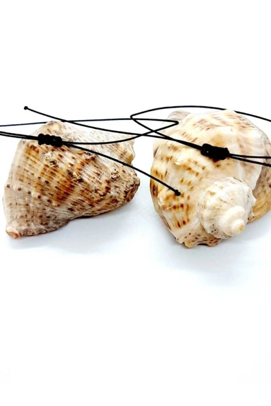 Fashion Bracelet Ince Siyah Ip Bileklik 2'li Sağlam Şans Bilekliği - 3