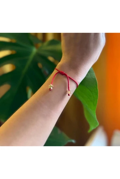 BAE ATOLYE Kırmızı Yıldız Bileklik ürün görseli