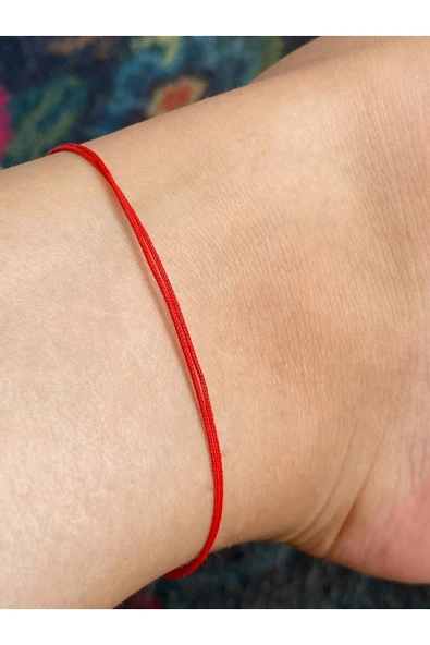 Mia Aksesuar Kırmızı Ip Kalpli Bileklik Ve Marteniçka Set - Resim 2