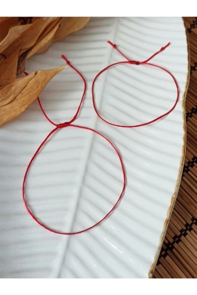 Berce Butik Butik Berçe Kırmızı Ipli Sevgili Bilekliği 2 Adet ürün görseli