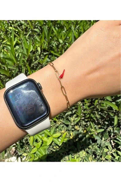 BAE ATOLYE Altın Renk İnce Tırnak Zincir Bileklik ürün görseli